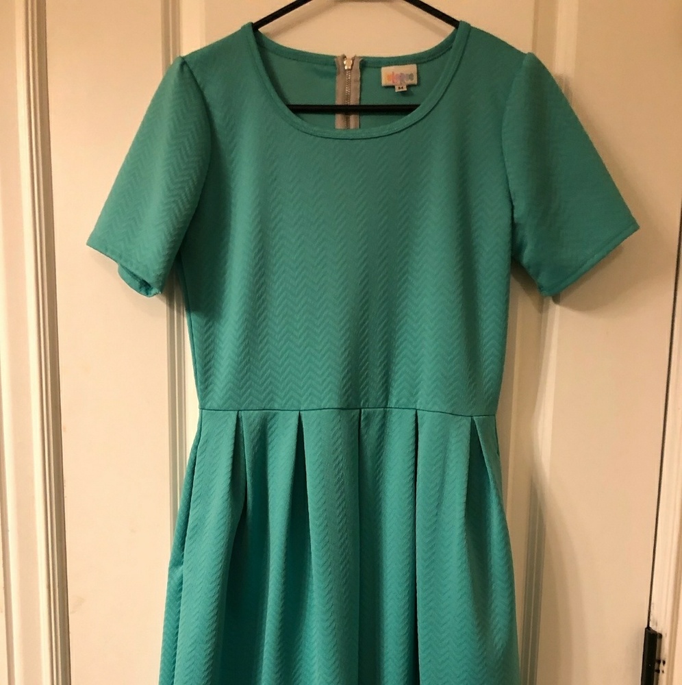 Textured LulaRoe Amelia Teal
